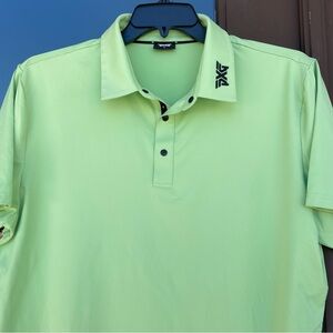 PXG Lime Green "PXG" Golf Polo XL